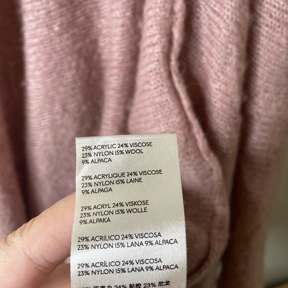 Free People Dancing in the Forest Sweater Dress in blush pink alpaca blend wool - Picture 7 of 8